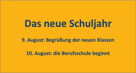 OSZ Lise Meitner neues Schuljahr